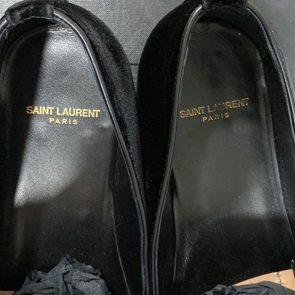 SAINT LAURENT YSL “SMOKING SLIPPER” BLACK SZ 44 US 11 - Picture 4 of 7